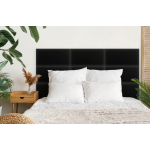 Polsterpaneel aus Kunstleder, schwarz Polsterpaneel aus Kunstleder, schwarz